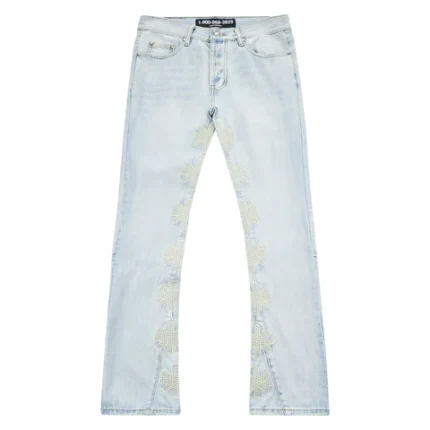 Lost Shadow Studded Denim | Bone