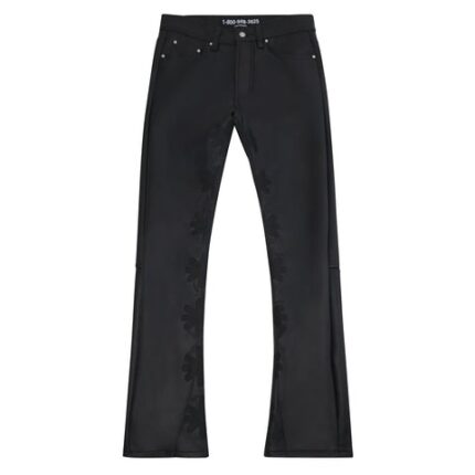 Lost Shadow Black on Black Leather Pant