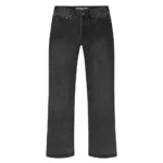 LostShdws Embossed Denim Pants Black