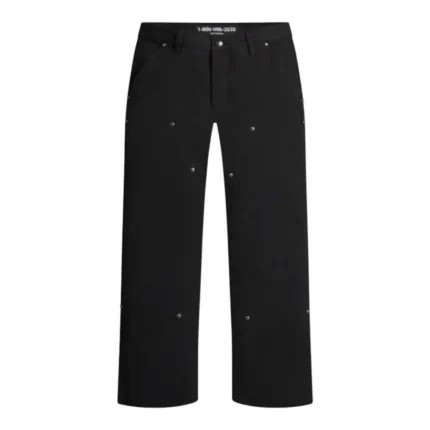 LostShdws Detached Double Knee Pants Black