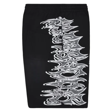 LS Graphic Sweatshort Black