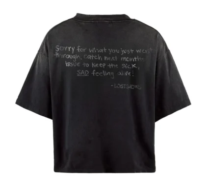 LostShdws Frown T Shirt Black
